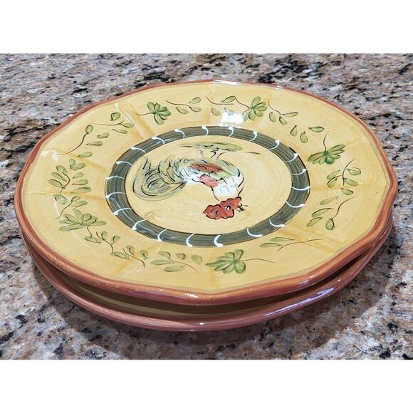 Cocorico Luncheon / Decorator Plates 8 3/4"" Rooster (Set Of 2) - Picture 5 of 16